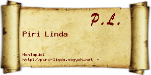 Piri Linda névjegykártya
